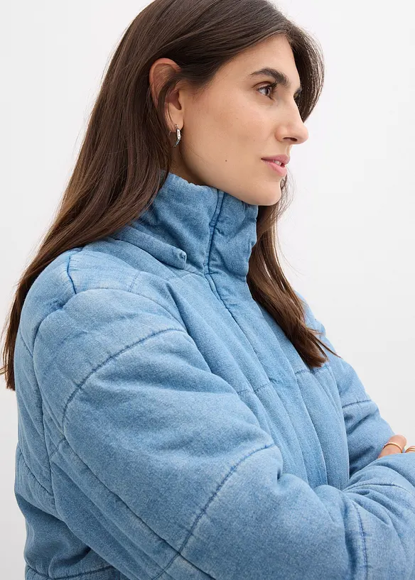 Doudoune en denim, bonprix