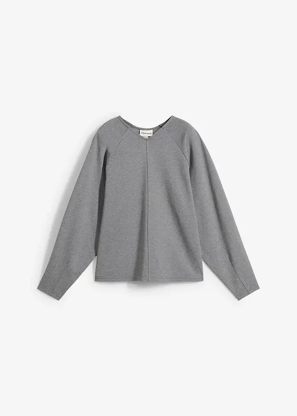 T-shirt manches longues confortable en jersey milano, bonprix