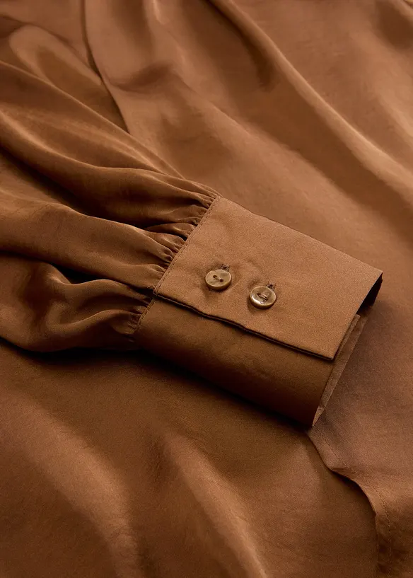 Blouse en satin fluide, bonprix