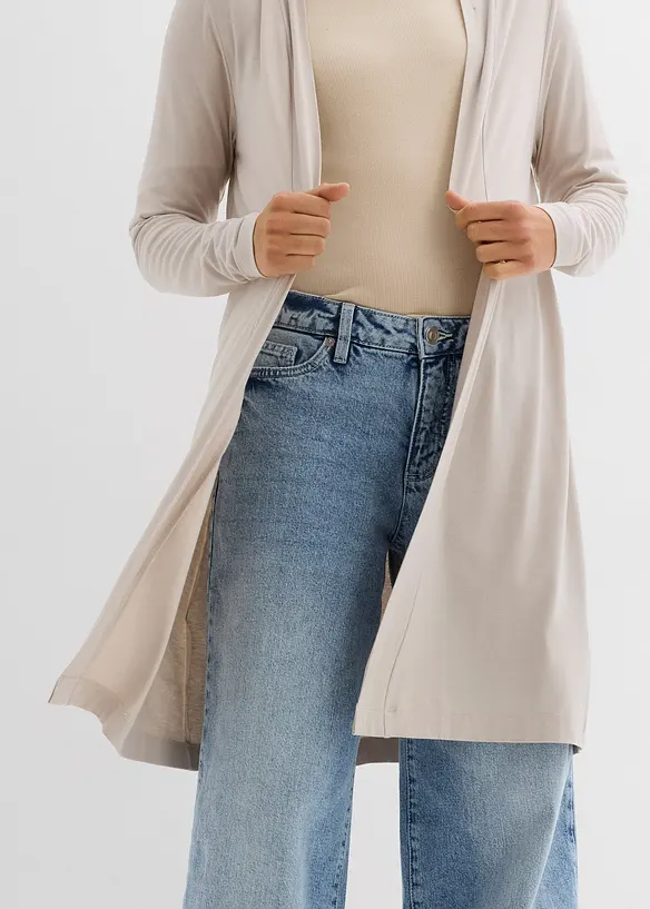 Gilet long en jersey de viscose, bonprix