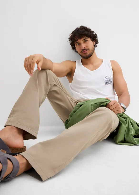 Pantalon en twill, Regular Fit, Straight, bonprix