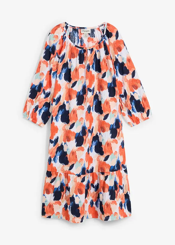 Robe-tunique en crêpe gaufré, bonprix