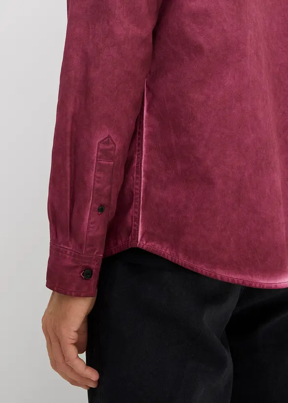 Chemise aspect délavé, 100% coton, bonprix