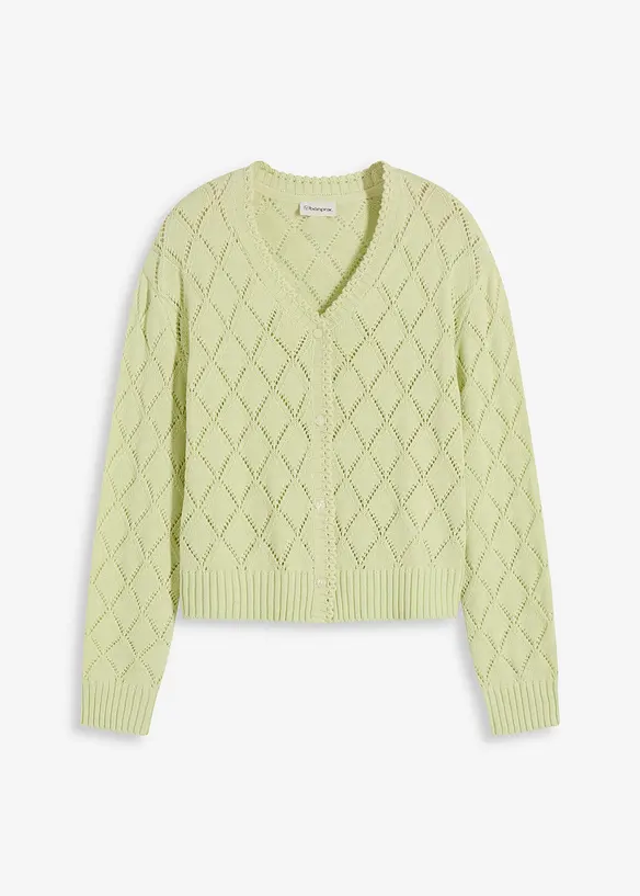 Gilet en maille ajourée, bonprix
