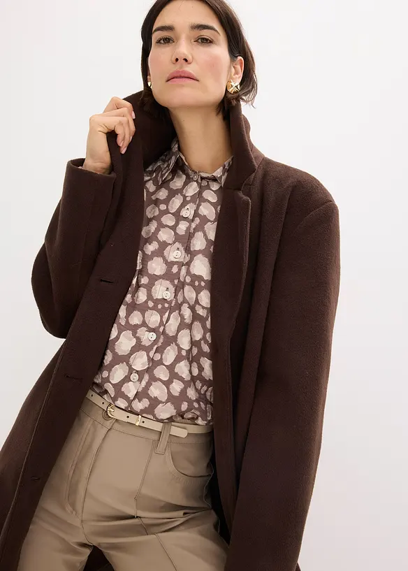 Manteau court aspect laine, bonprix