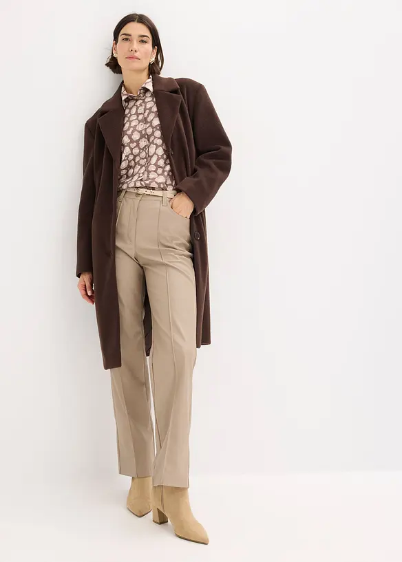 Manteau court aspect laine, bonprix