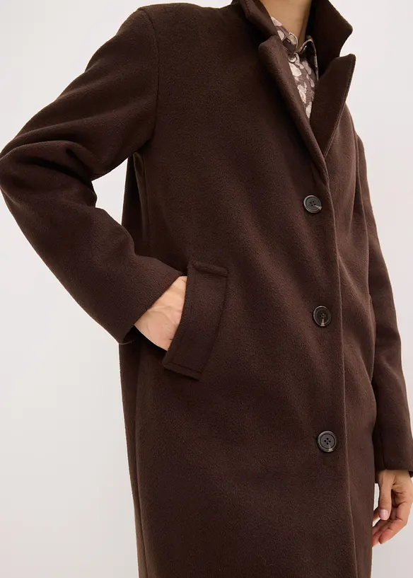 Manteau court aspect laine, bonprix
