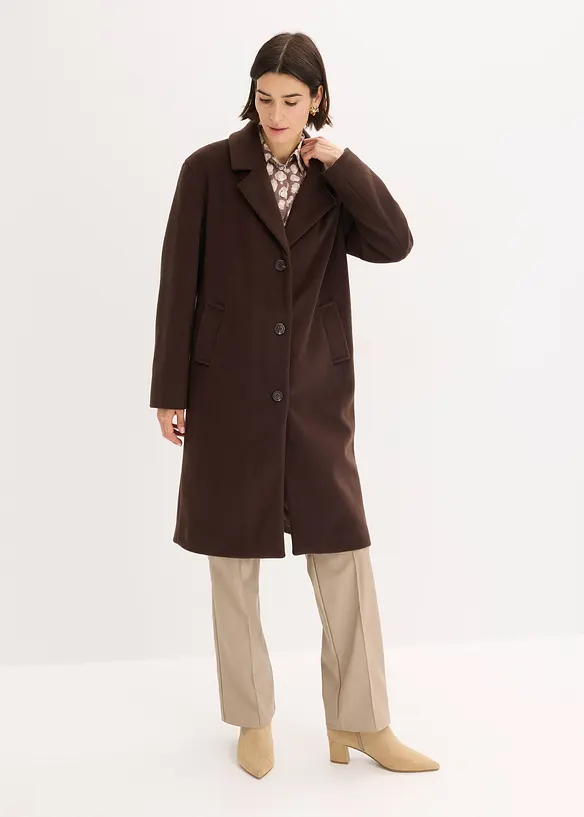Manteau court aspect laine, bonprix