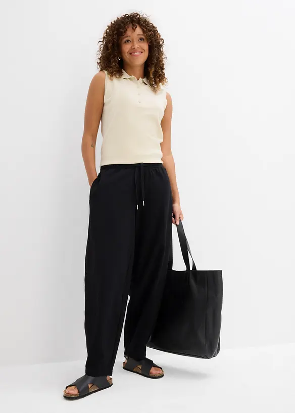 Pantalon en molleton 100% coton, bonprix