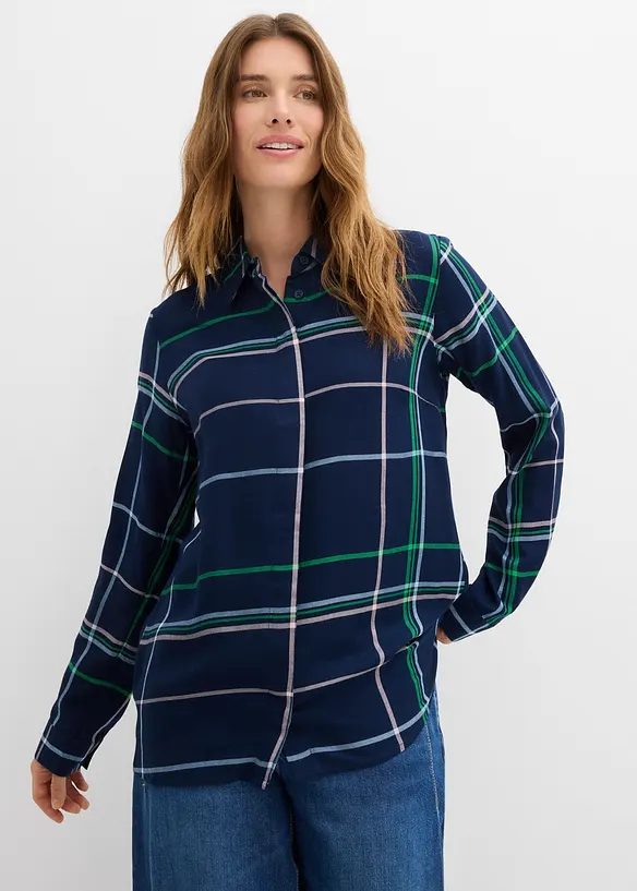 Chemisier long en viscose fluide, bonprix