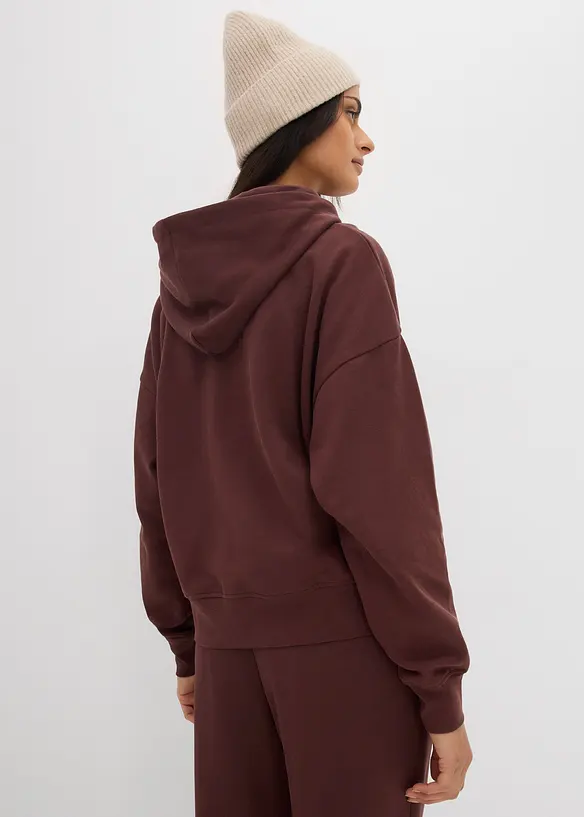 Sweat oversize à capuche 100% coton, bonprix