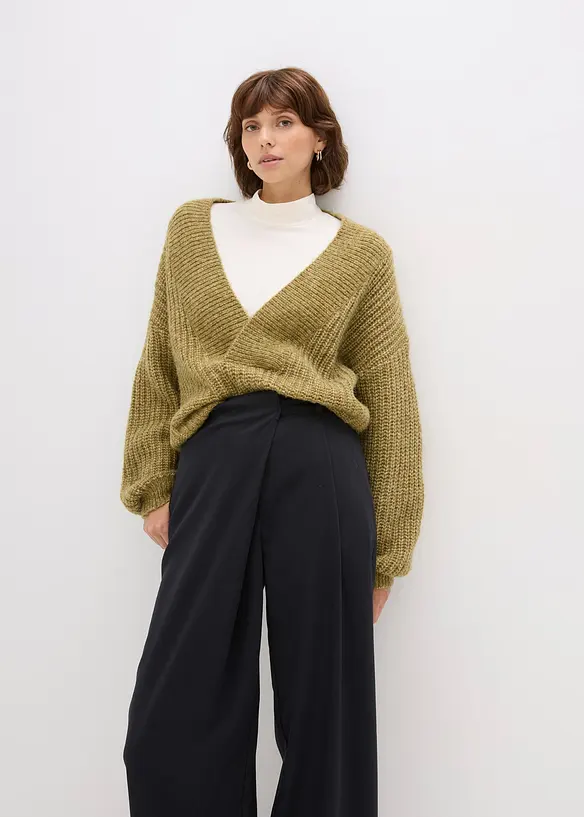 Pantalon de tailleur en viscose mélangée, bonprix