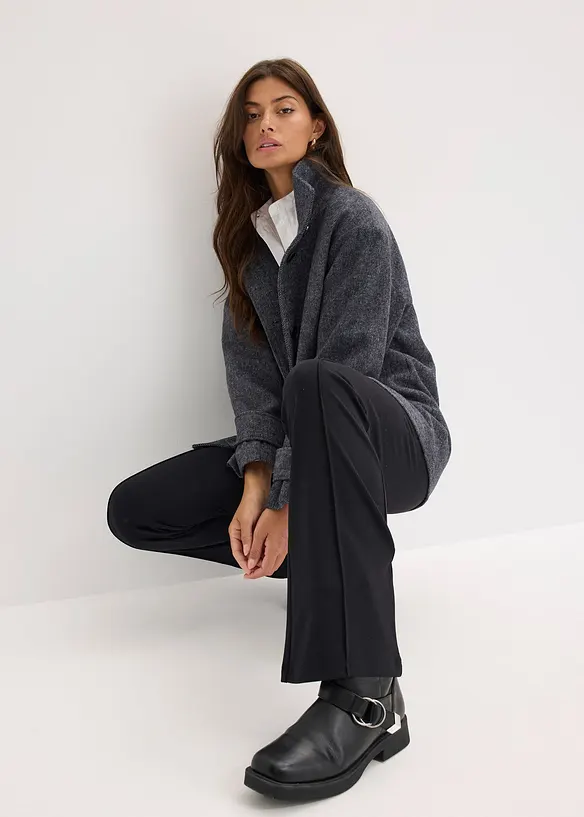 Caban long, aspect laine, bonprix