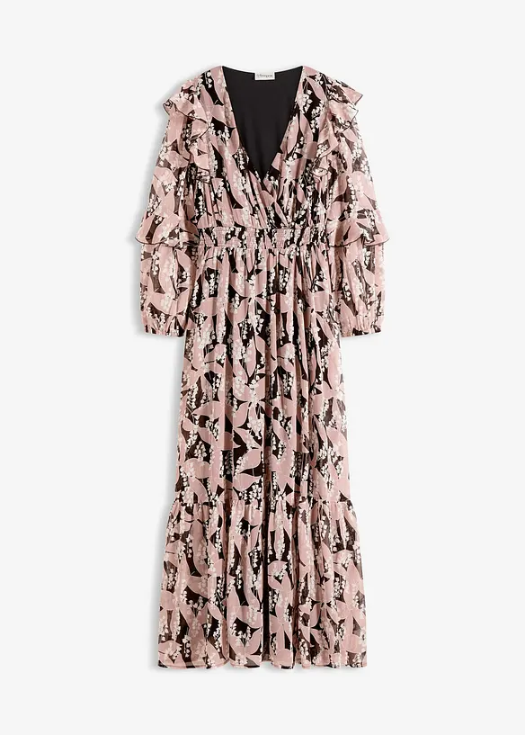Robe en voile imprimée, bonprix