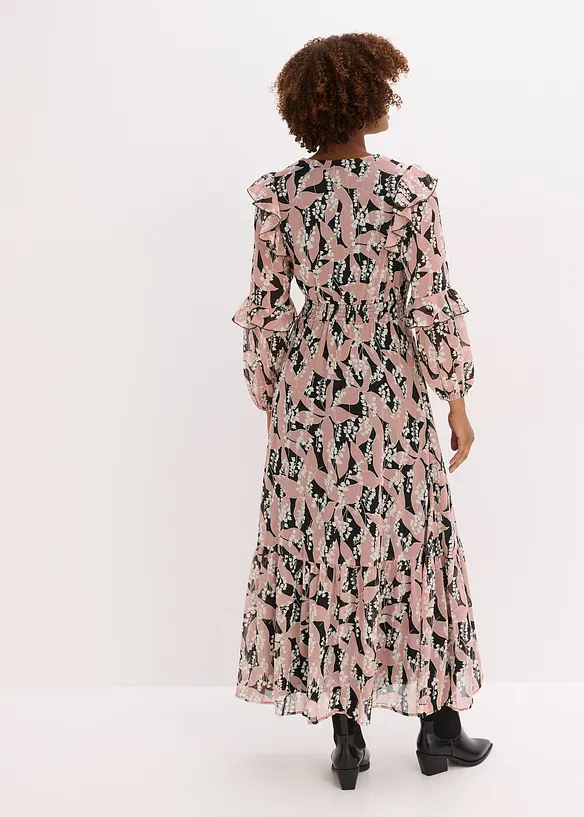 Robe en voile imprimée, bonprix