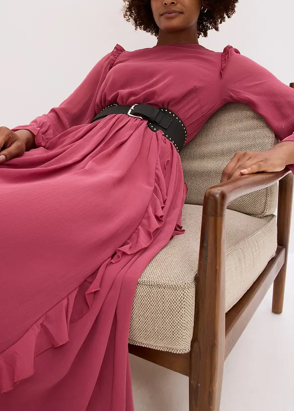 Robe en voile à volants, bonprix