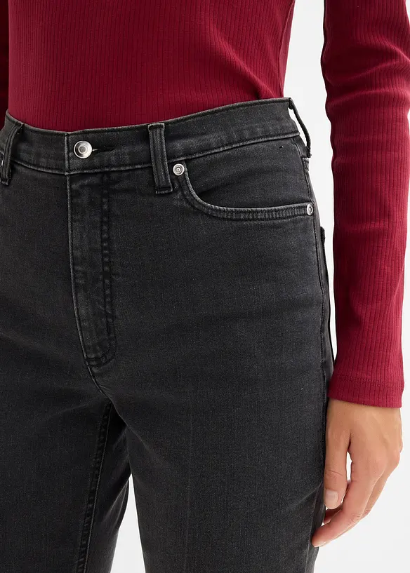 Jeans bootcut taille haute, bonprix