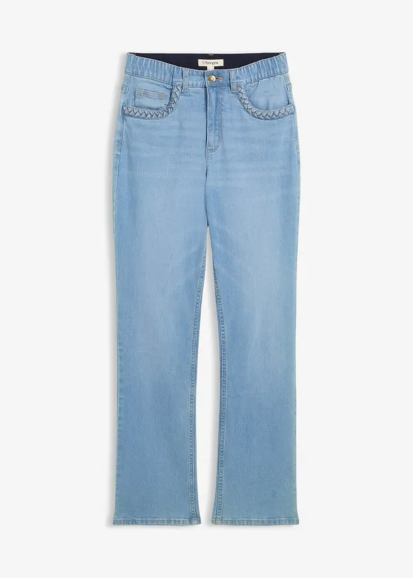 Jean taille haute droit avec poches, bonprix