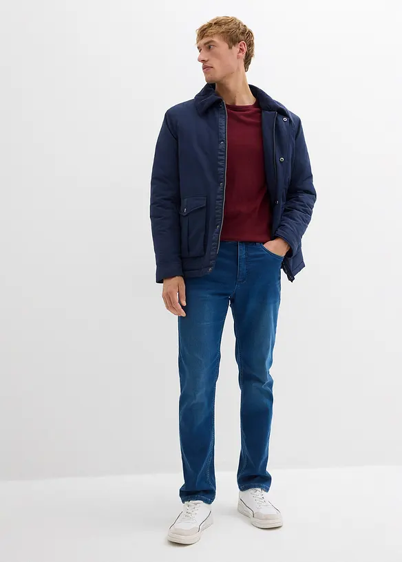 Jean jogging classique à taille élastiquée, droit, bonprix