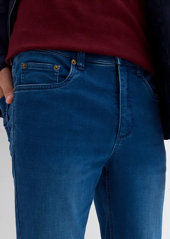 Jean jogging classique à taille élastiquée, droit, bonprix