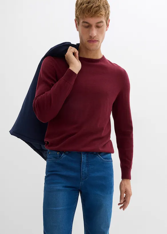 Jean jogging classique à taille élastiquée, droit, bonprix