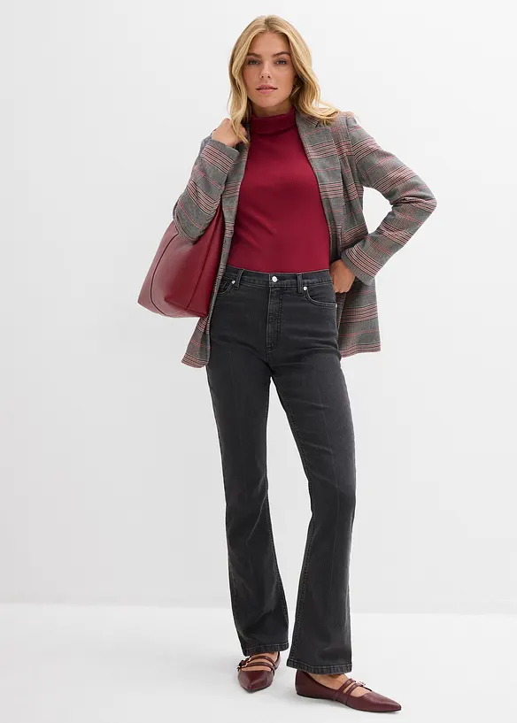 Jeans bootcut taille haute, bonprix
