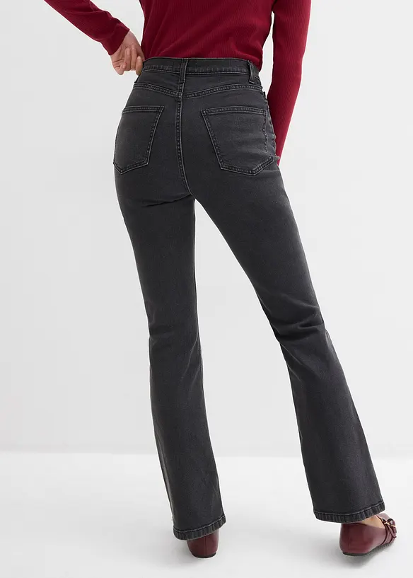 Jeans bootcut taille haute, bonprix