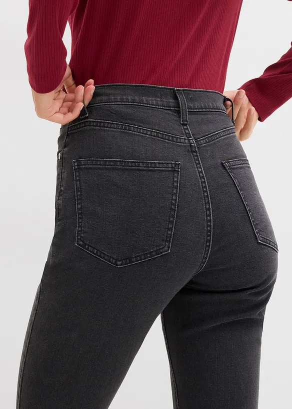 Jeans bootcut taille haute, bonprix