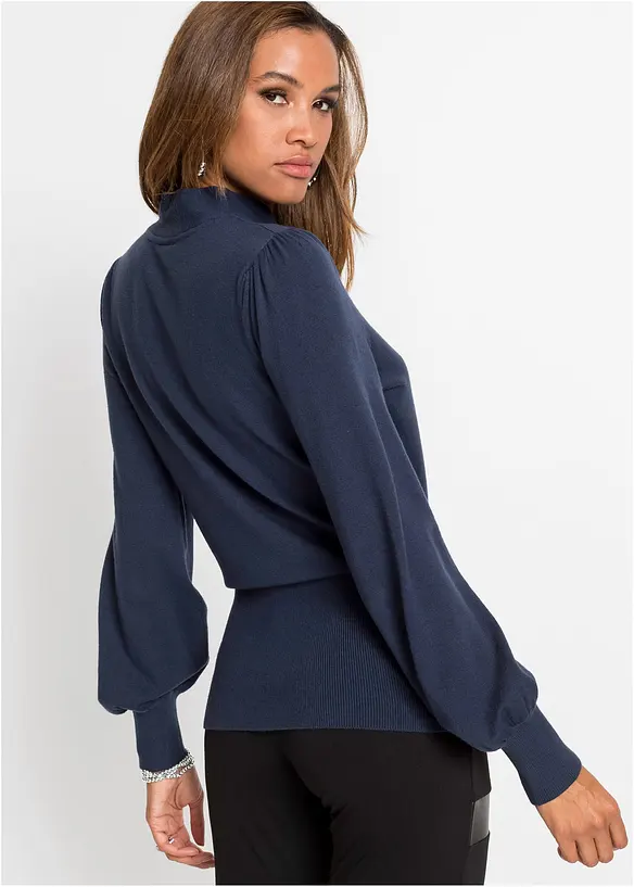 Pull en fine maille de viscose mélangée, bonprix