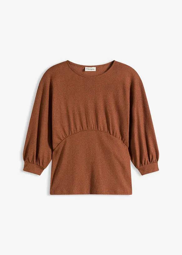 T-shirt en maille bouclette, bonprix