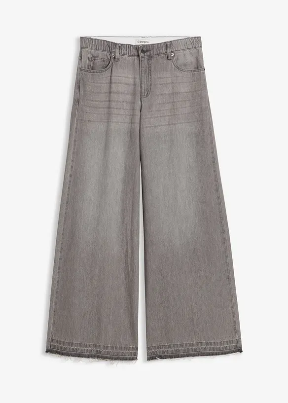 Jean large à taille mi-haute élastiquée, bonprix