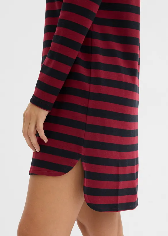 Robe plus longue derrière en coton épais, bonprix