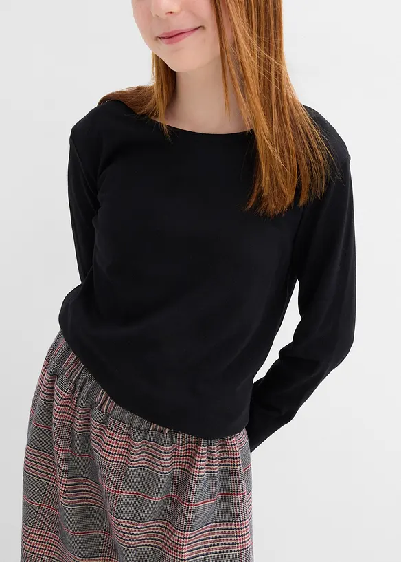 Jupe en jersey avec taille élastiquée, bonprix