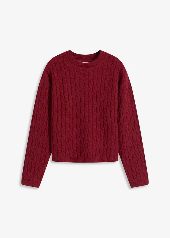 Pull à motif torsadé, bonprix