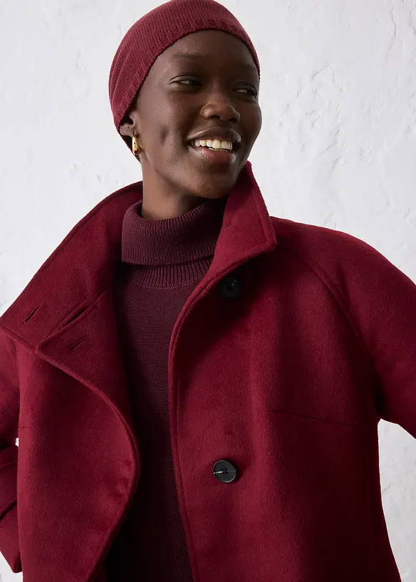 Bonnet en fine maille de laine mérinos, bonprix