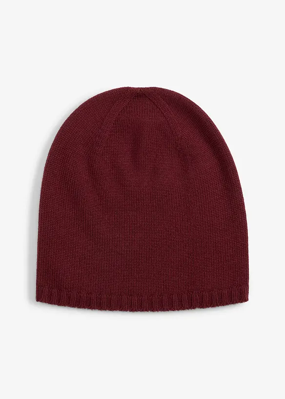 Bonnet en fine maille de laine mérinos, bonprix
