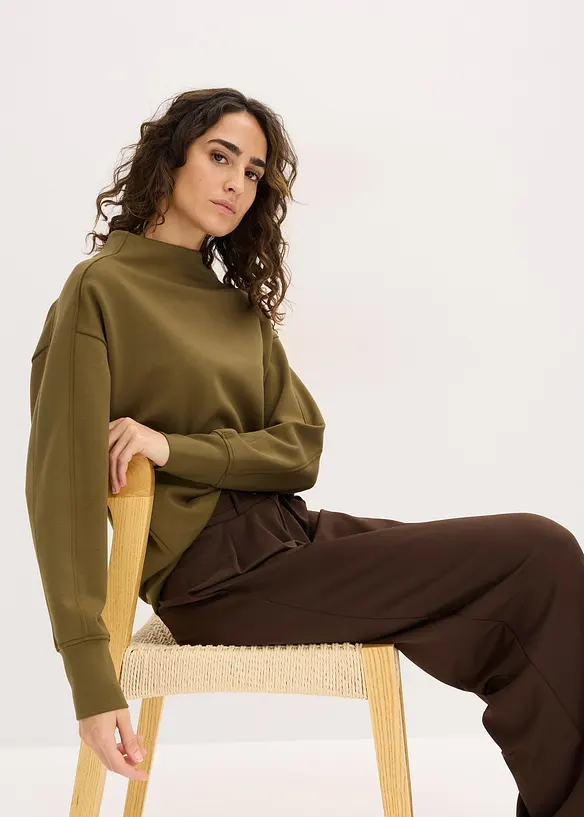 Sweat oversize en matière néoprène douce, bonprix