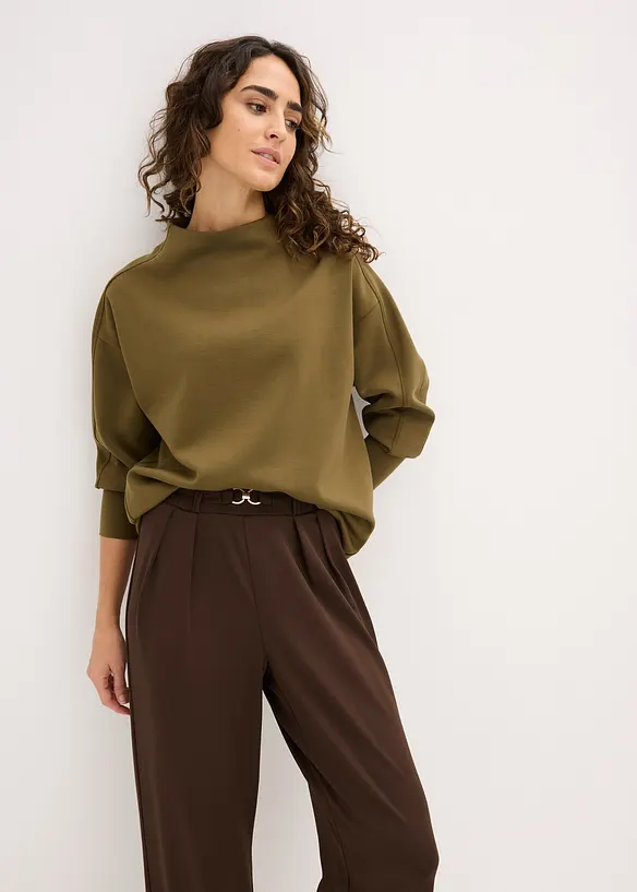 Sweat oversize en matière néoprène douce, bonprix