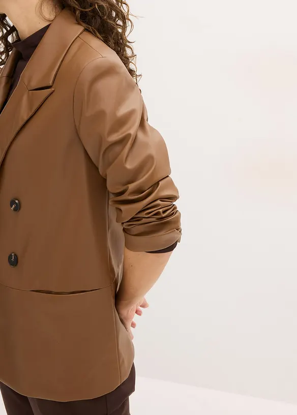 Blazer oversize enduit, bonprix