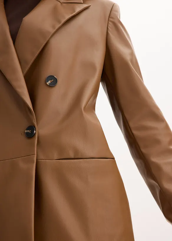 Blazer oversize enduit, bonprix