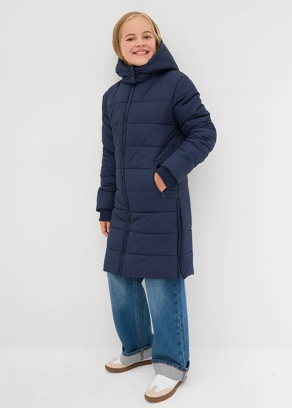 Doudoune longue à capuche amovible, bonprix