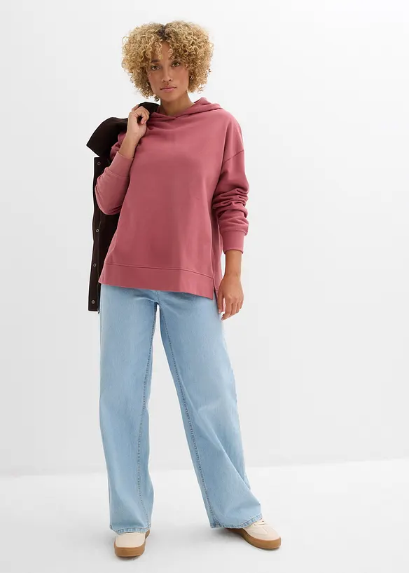 Sweat à capuche 100% coton, bonprix