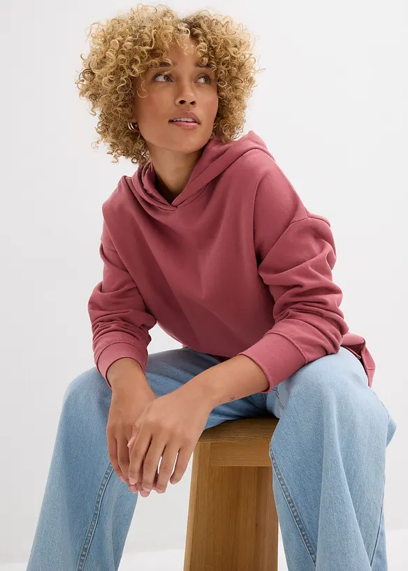 Sweat à capuche 100% coton, bonprix