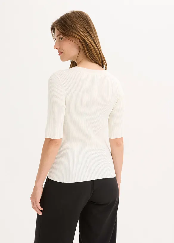 Pull en fine maille de viscose mélangée, bonprix