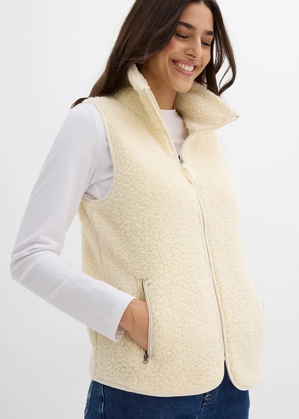 Gilet sans manches en sherpa, bonprix