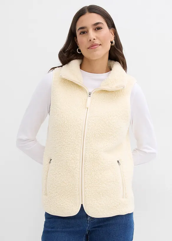 Gilet sans manches en sherpa, bonprix