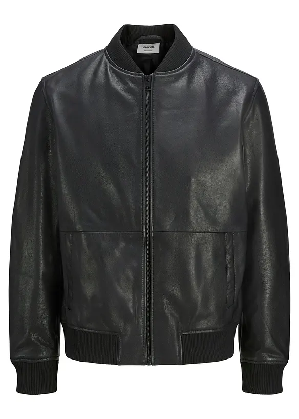 Veste bomber en cuir JJ REBEL, J&J Rebel