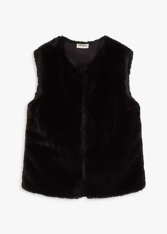 Gilet sans manches en teddy, bonprix