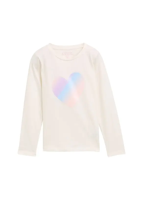 T-shirt manches longues Tom Tailor 100% coton, Tom Tailor