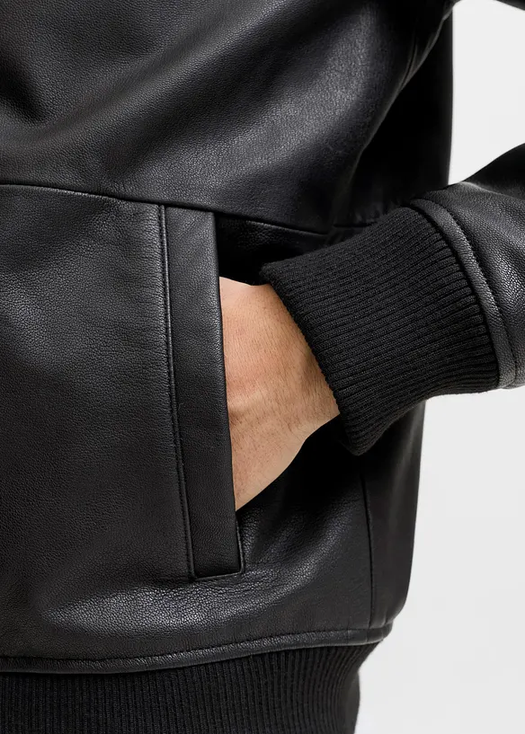 Veste bomber en cuir JJ REBEL, J&J Rebel